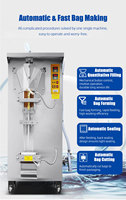Machine d'emballage automatique de sachets d'eau, ligne de remplissage et de scellage de sachets d'eau à haute productivité pour le lait liquide et les jus