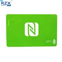 Carte de visite programmable NFC PVC CR80 encoder l'URL carte à puce HF RFID carte à puce pour le partage de médias sociaux et le paiement