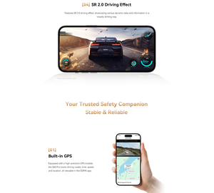 Nouvelle caméra embarquée double objectif DDPAI Z60 Pro 4K, double objectif 3K 60fps, haute fréquence d'images, 4G intégré, GPS, enregistreur portable mini - Product Image 2