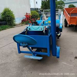 Moissonneuse-batteuse automatique pour riz 15 CV à transmission par engrenages, couleur bleue, pour la récolte des rizières en eau profonde - Product Image 2
