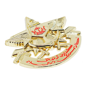 Broche de espada 3D de fuerza especial personalizado, alfileres personalizados, medalla de oro, charreteras, insignia de hombro Azul Marino - Product Image 6