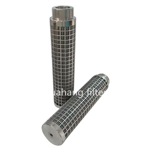 Elemento de Filtro Plegado de Acero Inoxidable 316L Huahang, Filtro de Aceite de Fieltro de Fibra Sinterizada Metálica, Filtro de Aceite de Acero Inoxidable 52*204 - Product Image 2