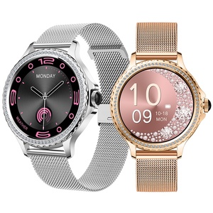 NUOVO 2024 HK27 <span class=keywords><strong>Smartwatch</strong></span> Rosa per Donna, Schermo AMOLED HD da 1,32\", Chiamate BT, Design Elegante, Orologio Intelligente di Lusso - Product Image 1