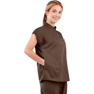 Uniformes Médicos FOXA para Mujer, Top Moderno sin Mangas, Pantalones Jogger con 8 Bolsillos, Tejido Suave, Ropa de Hospital para Enfermeras - Product Image 4