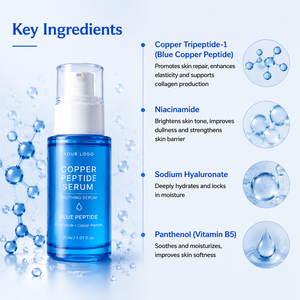 Suero Facial OEM con Péptidos de Cobre y Complejo de Cobre Azul para Hidratación Diaria y Apariencia Firme - Product Image 4