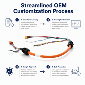 Kabel Sensor Fase Hall Tembaga Murni untuk Motor DC 400W-4000W, Kabel Harness OEM, Kabel Motor Brushless Sepeda Listrik 1.2m 3/6 Square - Product Image 5