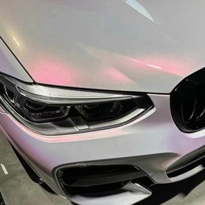 WRAPMASTER 1.52*17m Vinilo Adhesivo Camaleón PET Color Oro Estrellado Puro con Brillo Rosa, Nuevo Diseño - Product Image 5