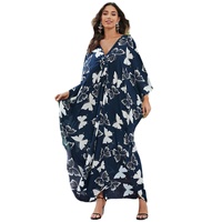 Gaun Pantai Rajut Tangan Motif Hewan Bahan Rayon Longgar dan Bernapas untuk Liburan - Satu Potong