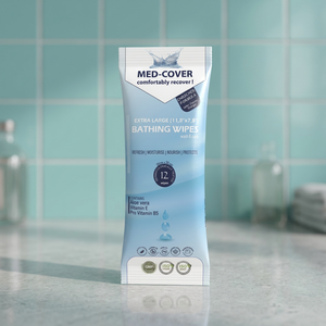 Lingettes de Bain Pratiques Med-Cover, Antibactériennes, Parfumées, Sans Alcool, Non-Tissées, Pour Usage Patient Adulte - Product Image 3