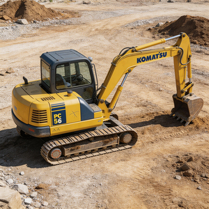 รถขุดตีนตะขาบ Komatsu PC56 มือสอง สภาพเดิมๆ ชั่วโมงการทำงานน้อย คุ้มค่า พร้อมอะไหล่ครบครัน ขนาดเล็ก - Product Image 1