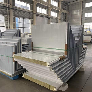 Panel Sándwich <span class=keywords><strong>de</strong></span> Lana <span class=keywords><strong>de</strong></span> Roca <span class=keywords><strong>para</strong></span> <span class=keywords><strong>Paredes</strong></span> y Techos, Aislante, Lámina <span class=keywords><strong>de</strong></span> Acero <span class=keywords><strong>de</strong></span> Color con Sellado <span class=keywords><strong>de</strong></span> Poliuretano en los Bordes - Product Image 4