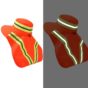 Sombrero DE SEGURIDAD reflectante grande para exteriores con cara de ala ancha y protección UV para pescadores - Product Image 2