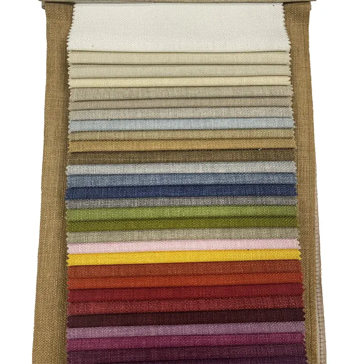 100% Polyester Cost-effective Linen Textile M108 DUBAI Hot Sale Upholstery Sofa Fabrics