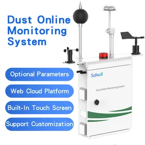 SAFEWILL ES80A-Y8 air quality monitor analisadores pm2.5 pm10 dispositivos de monitoramento poluição do ar exterior