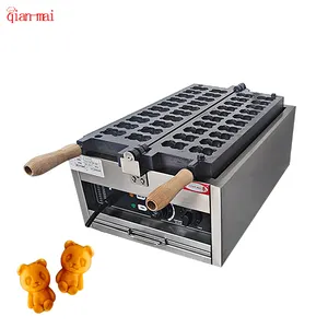 Maker Customized Stainless Steel Animal Shaped Waffle Maker Electric Non-Sticking 20 In 1 Mini Bear Shaped Waffle Maker Machine