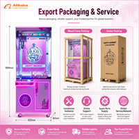 Machine à griffes pliable commerciale, jeu de grue d'arcade, distributeur de jouets, permet des économies de 40% sur les frais de livraison pour les centres commerciaux et les salles de jeux