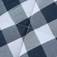 Couette matelassée en polyester à carreaux imprimés avec logo personnalisé, certifiée Oeko-Tex, respirante et douce, pour la maison et la chambre à coucher, OEM ODM