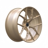 Nuevos Rines Forjados HZH de Diez Mil Toneladas para Mercedes-Audi, para Llantas de 17-23 Pulgadas, Aleación de Aluminio Personalizada, Bronce, Nuevos, 25 mm