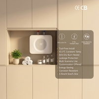 Chauffe-eau électrique instantané compact 5,5 kW en plastique, chauffage rapide, économe en énergie, installation facile pour salle de bain et balcon