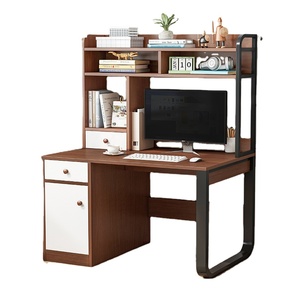 Escritorio de ordenador con estantería, mesa de estudio, escritorio de ordenador de escritorio, en stock, superventas - Product Image 1