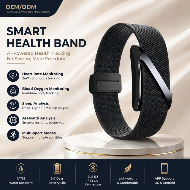 Wholesale Screenless Health Smart Band Activity Fitness Tracker Heart Rate Blood Oxygen Sleep Monitor