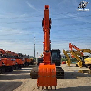 Excavadora de cadenas Hitachi ZX210 usada, 21 toneladas, cucharón de 1m³, marca original japonesa, excavadora grande para construcción, pocas horas, buen estado. - Product Image 6