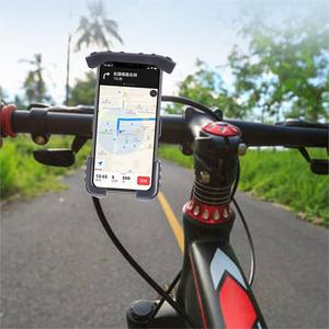 Support de téléphone pour <span class=keywords><strong>vélo</strong></span>/moto, installation sans outil en 30 secondes, pince de guidon 360 °   Pour téléphones de 4,7 à 7 pouces, compatible avec les vélos de route/de ville (prise en main stable) - Product Image 2