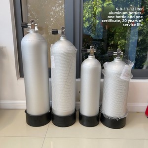 <span class=keywords><strong>Bouteille</strong></span> de <span class=keywords><strong>plongée</strong></span> en alliage d'aluminium <span class=keywords><strong>12L</strong></span>, réservoir d'air haute pression avec valve universelle unisexe, Taïwan et Chine continentale - Product Image 2