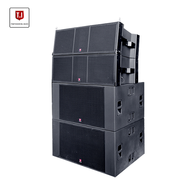 T.I Pro Audio Passive Line Array 5000w Sound System 3 Way Dual 15 Inch Speakers for Concert