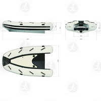 Bateau pneumatique pour jet ski en PVC, alliant jet ski et bateau gonflable, extension gonflable pour jet ski