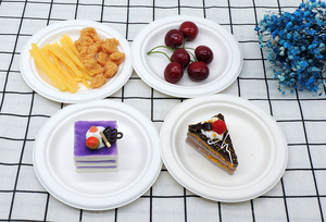 Plateaux à aliments en <span class=keywords><strong>carton</strong></span>, 100 pièces, assiettes rondes Kraft en papier jetables, vaisselle biodégradables, assiettes ovales jetables pour mariage - Product Image 6