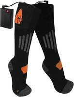 Chaussettes de randonnée épaisses d'hiver en plein air thermiques électriques rechargeables avec batterie chauffante pour hommes