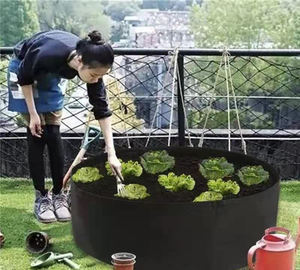 TX7169 sacs de culture non tissés de jardin moderne plantation de plantes durables seau de culture feutre rond sac de semis de légumes utilisation <span class=keywords><strong>au</strong></span> sol - Product Image 2