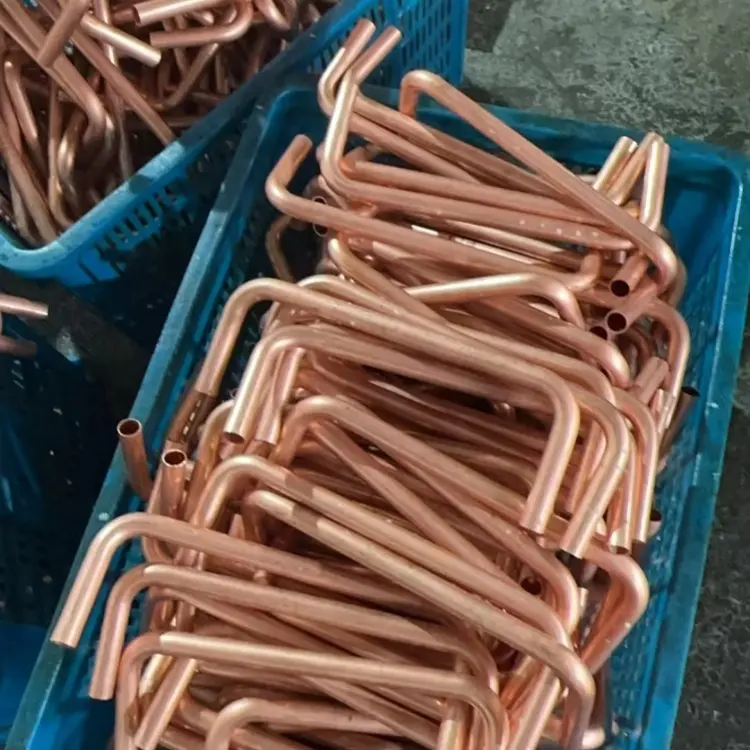 Factory custom 180 degree bending copper pipes fitting copper pipe U