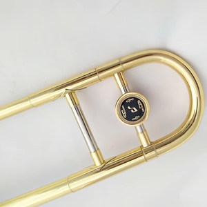 Venta al por mayor/OEM/<span class=keywords><strong>Precio</strong></span> de fábrica, Trombón alto dorado lacado, <span class=keywords><strong>instrumento</strong></span> musical occidental Universal, <span class=keywords><strong>corneta</strong></span> de latón en afinación Bb - Product Image 3