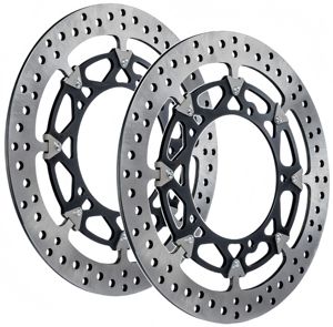 GSXR1300 Oversize 320mm Disco Freno Disque de frein avant flottant en <span class=keywords><strong>T</strong></span> pour Suzuki Hayabusa 1300 GSX-R 2021-2025 - Product Image 4