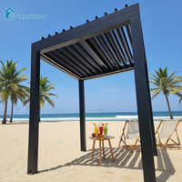 Pergola extérieure en aluminium de haute qualité Sweet Home, facile à installer, toit à lamelles bioclimatiques imperméable, jardin