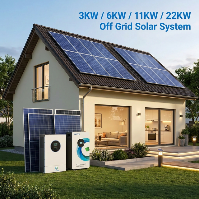 3KW 6KW 11KW 22kw Complete Solar Energy System Solar Panel Kit Off Grid Solar Generator for Home Use