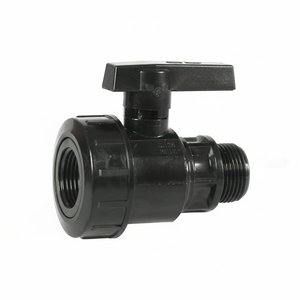 Raccordo a Valvola a Sfera in Nylon MF 1/4\" Azionamento Manuale per Acqua e Gas Personalizzazione OEM Confezione da 5 - Product Image 1