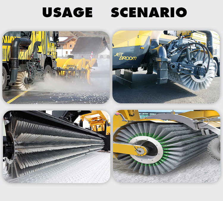 Airport Cassette Steel Brushes For Runway Sweepers Cleaning Solutions