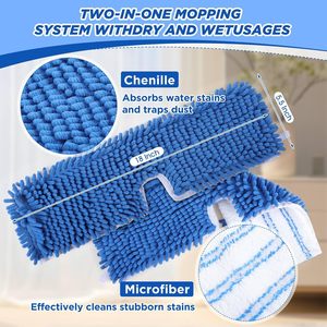 Microfiber Flat <b>Mop</b> Double Side Cleaning <b>Mop</b> Microfiber Flip <b>Mop</b> - Product Image 2