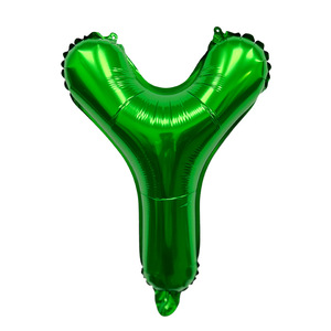 Ballons 16 pouces A-Z vert 26 lettres américaines en aluminium supportant divers ensembles de films en aluminium pour la fête des mères <span class=keywords><strong>Halloween</strong></span> - Product Image 3
