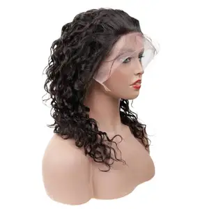 LONGFOR Curly 13*4 Cuticle Aligned Virgin Water Wave Hair Brazilian 150% Density Human Hair Wigs