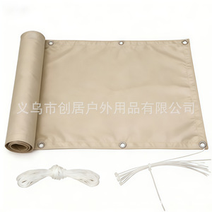 Bâche de protection Oxford personnalisée 1500-2000 mm, imperméable, pour abri solaire extérieur, avec cordes et piquets - Product Image 5
