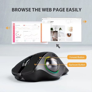 Có thể sạc lại BT 2.4 không dây dọc chuột Ergonomic cho máy tính xách tay máy tính bảng <span class=keywords><strong>PC</strong></span> điều chỉnh Chuột rechargable 3D CAD <span class=keywords><strong>Trackball</strong></span> chuột - Product Image 3