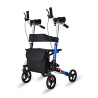 X9102FW Chariot de courses à quatre roues en alliage d'aluminium, vente directe usine, aide à la marche pour seniors, pliable, réglable sur 6 vitesses, facile à utiliser