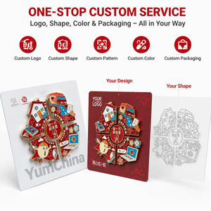 Aimant de réfrigérateur en émail en forme de puzzle, souvenir personnalisé en alliage de zinc, logo personnalisé, forme et couleur sur mesure, OEM ODM, coffret cadeau de voyage - Product Image 3