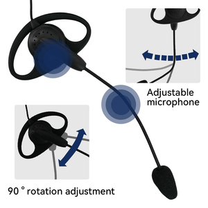 Auricular con Micrófono Kenwood D-Hang para Baofeng UV-32 UV-82 UV-9R PLUS NX-1200 NX-1300, Walkie Talkie, Radio Bidireccional - Product Image 6
