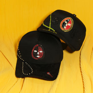 Casquette de baseball de qualité supérieure avec chaîne décorative à thème masque, logo en strass, puce NFC, en daim, personnalisée, Gorra Bigg <span class=keywords><strong>boss</strong></span> Hats - Product Image 6