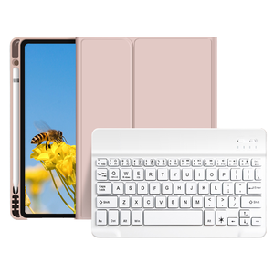 Funda Inteligente Delgada de Cuero con Soporte para Lápiz y Teclado Inalámbrico para <span class=keywords><strong>iPad</strong></span> 10.ª Generación 10.9 <span class=keywords><strong>2022</strong></span> y <span class=keywords><strong>iPad</strong></span> A16 11.ª Generación 2025 - Product Image 1